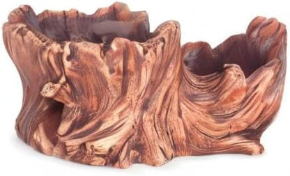 Driftwood Stump Log Concrete Planter/Succulent Pot/Plant Pot, 8.4L X 4.5W